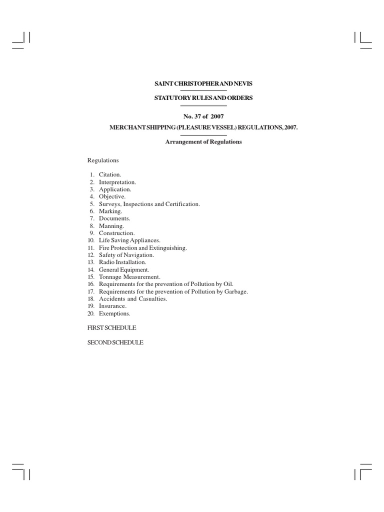 Regulations for safety standards and certification requirements of
