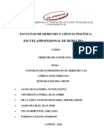 Contrato de Suministro en El Derecho y Codigo Civil Peruano