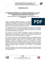 Comunicado No. 002/2023 Junta Directiva ANEBRE