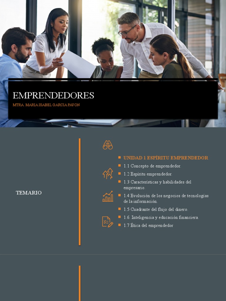 U1 Diapositivas Espiritu Emprendedor | PDF | Iniciativa empresarial ...