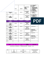 Programação Liturgica Março 2022