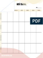 Plantilla Menú Semanal