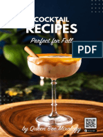 Queen Bee Mixology Fall Cocktail Recipes 2022