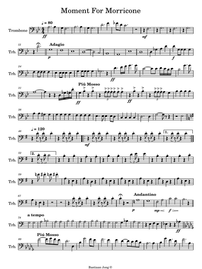 Moment For Morricone For Big Brass PDF