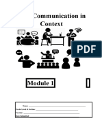 Oral Communication Module 1 (2021-2022)