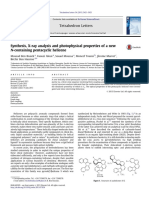 Synthesis, X-Ray Analysis and Photophysical Properties of A New N-Containing Pentacyclic Helicene