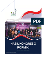 Hasil Kongres X Pormiki