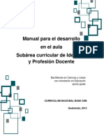 Manual Identidad y Profesión Docente 5to.