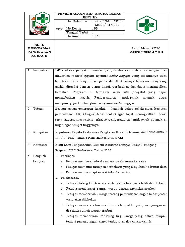 Sop ABJ | PDF
