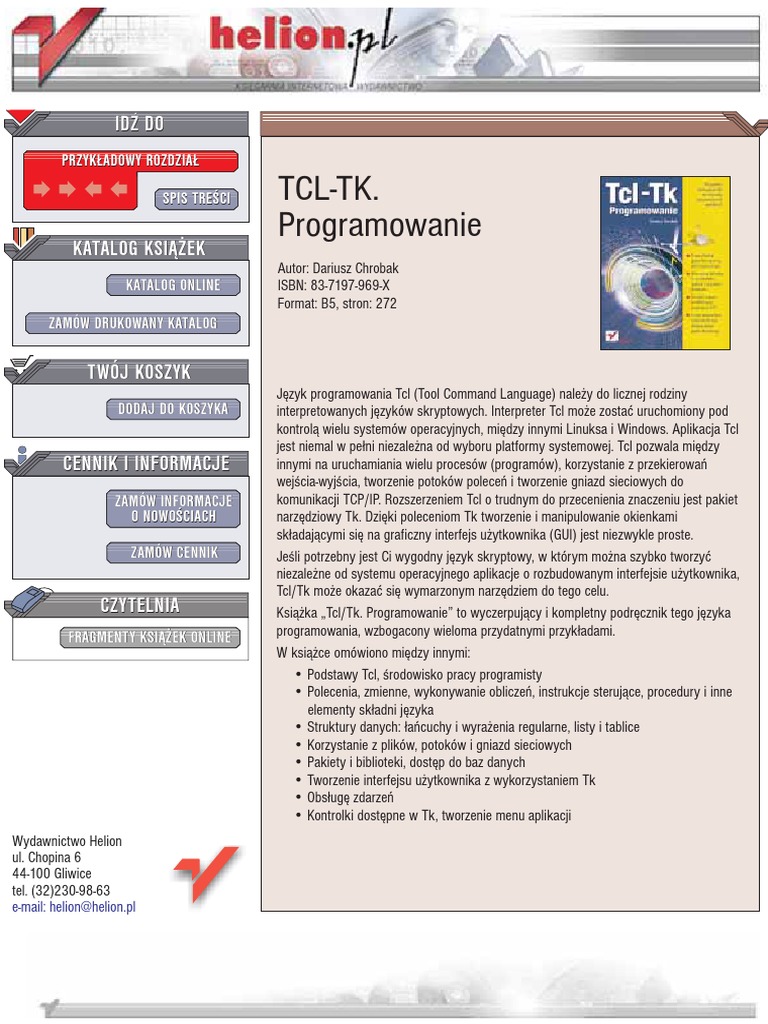 Tcl-Tk. Programowanie | PDF