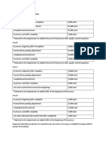 Process Costing Activity 1