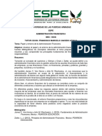 Papel y Entorno de La Administracion Financiera - David Chavez Nrc. 10535