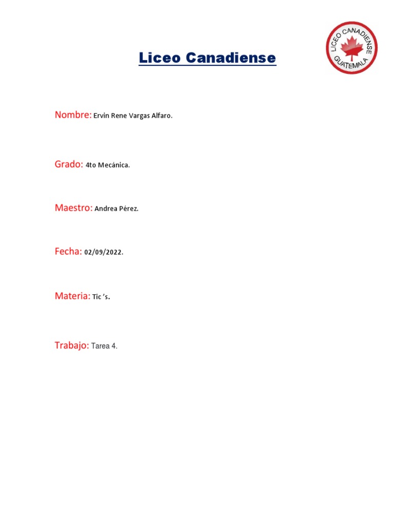 Tarea 4 Tic's | PDF | Crecimiento personal y profesional | Ciencia y ...