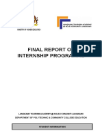 Format Final Report of Internship Programme Session 29TH March