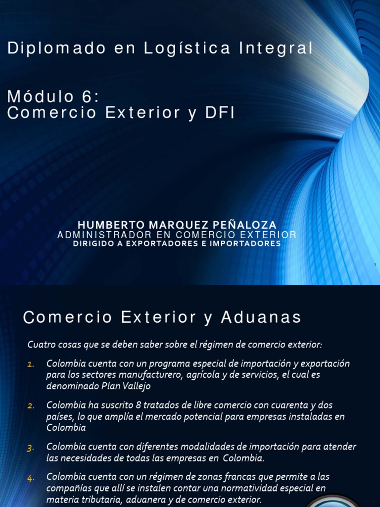 Diplomado en Comercio Exterior y DFI | PDF | aduana | El comercio ...