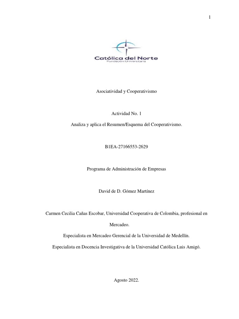 Historia y Principios del Cooperativismo | PDF | Cooperativa | Democracia
