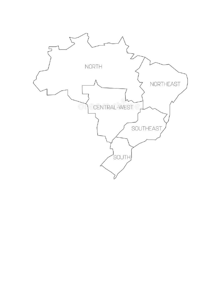 Mapa Brasil Regioes | PDF