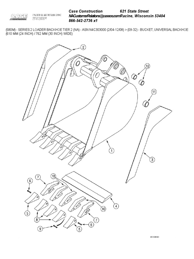 Bucket, Universal Backhoe (610 MM (24 Inch) 762 MM (30 Inch) Wide