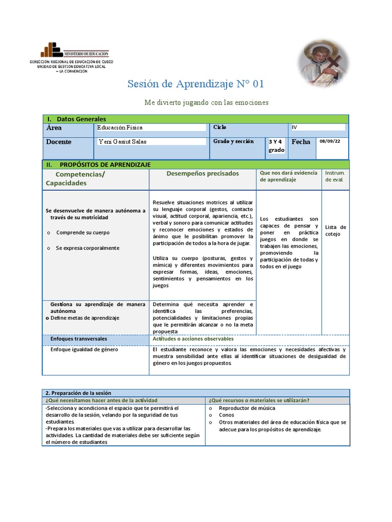Jugando con las emociones en clase | PDF | Las emociones | Aprendizaje