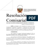 Resolucion Comisarial de Constitucion de Junta Vecinal