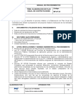 Elaboracion de Plan Anual de Contrataciones