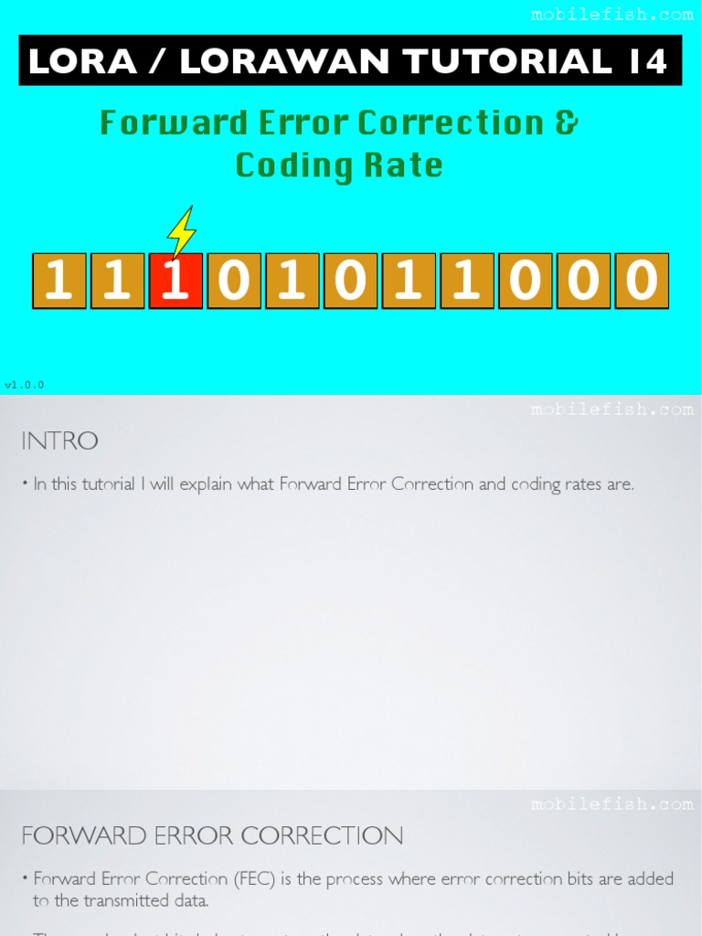 FEC and Coding Rates in LoRa | PDF