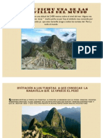Machu Pichu Una de Las Mar a Villas Del Mundo