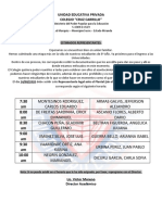 Horario de Entrega de Titulos Uepc Cruz Carrillo