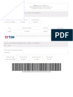 Fatura TIM R$57,82 venc 17/12