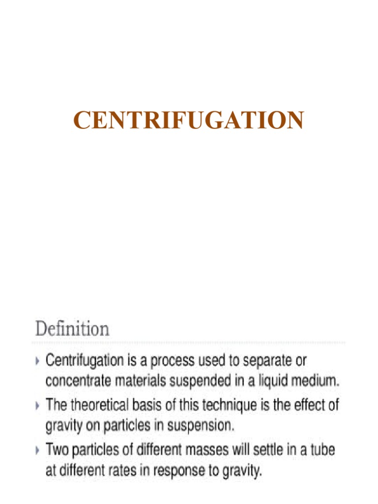 CENTRIFUGATION PDF