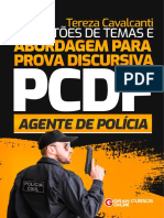 PCDF Sugestoes de Temas e Abordagem para Prova Discursiva Agente de Policia