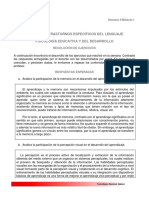 Mención en Trastornos Específicos Del Lenguaje Psicología Educativa Y Del Desarrollo