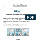 Onbase Guide Handbook Certified Admins Expectations and Tipspdf