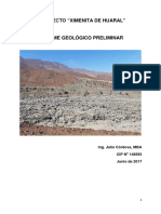 Informe Preliminar Ximenita de Huaral 2017 (Julio Cordova)