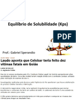 Equilíbrio de Solubilidade (KPS)