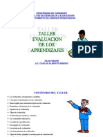 Taller de Evaluación de Los Aprendizajes