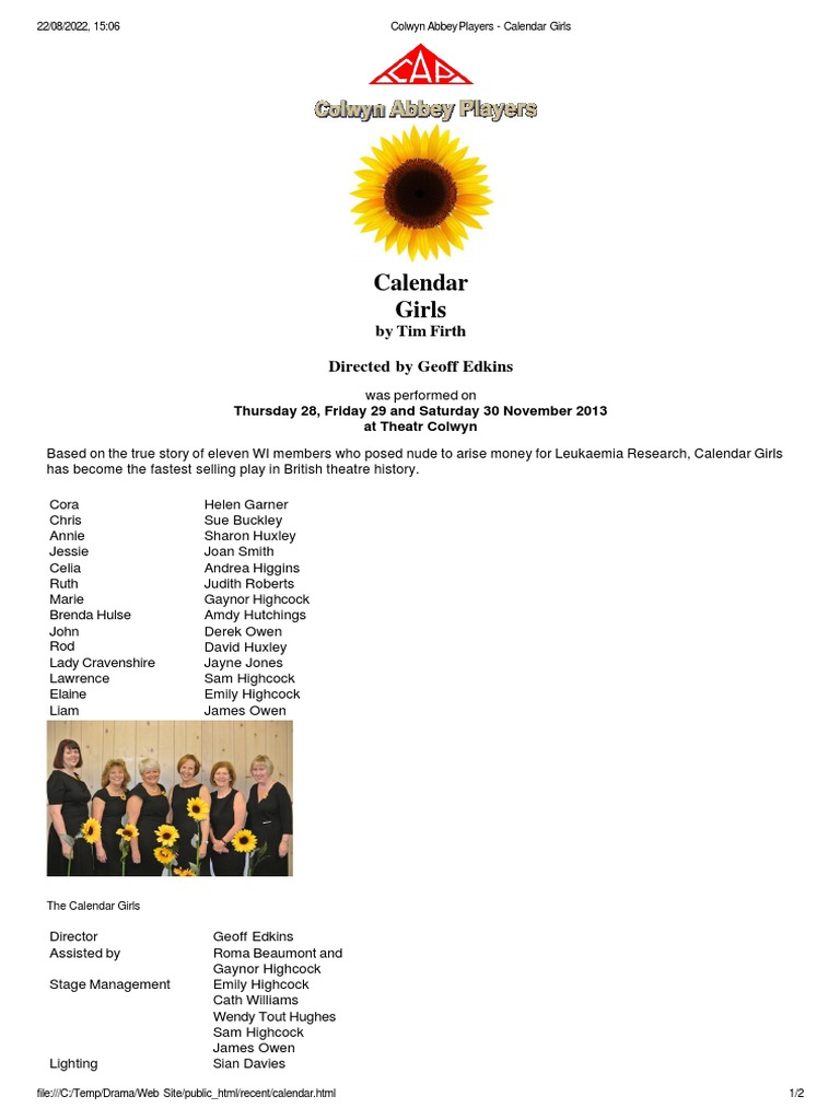 Calendar Girls | PDF
