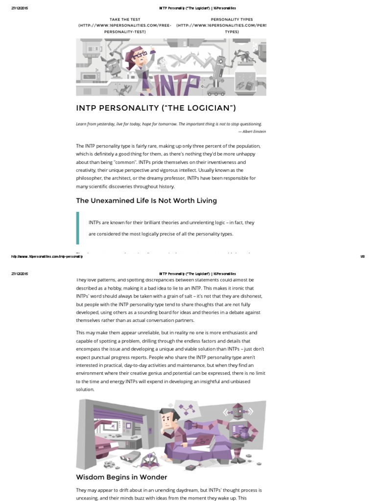 INTP Personality (