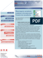 Wspomaganie Zarządzania Projektami Informatycznymi. Poradnik Dla Menedżerów