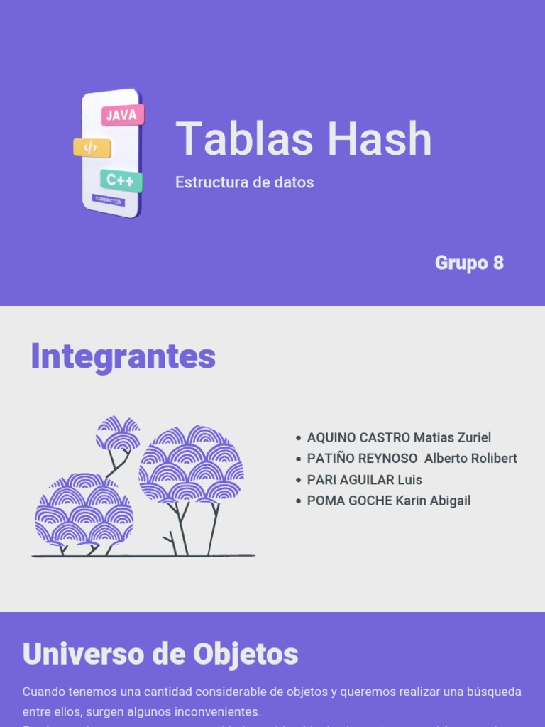 Tablas Hash PDF Recuperación de información Gestión de datos
