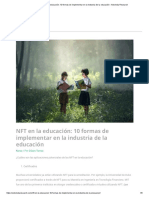 NFT en La Educación - 10 Formas de Implementar en La Industria de La Educación - Arboleda Research