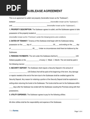 Sublease-Agreement