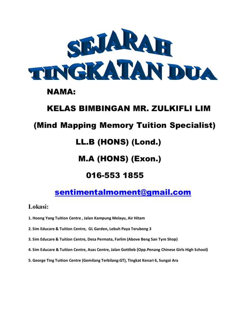 Sejarah Form 1  PDF
