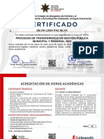Curso Especializado de Procesos de Transferencia en Gestión Pública Municipal y Regional 2022