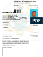 Appointment Slip - Online Passport Application