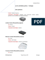 Avaliação Prática de Rochas em Geologia