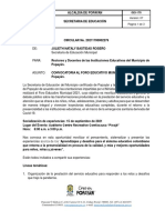 Circular Convocatoria Foro-2021