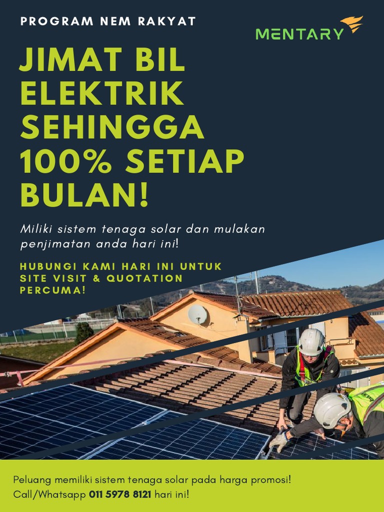 Sistem Tenaga Solar NEM RAKYAT | PDF