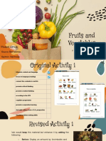 Fruits and Vegetables CLIL Activities