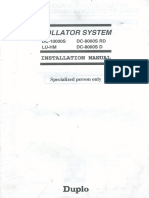 Installation Manual Collator System DC10000S, DC8000S RD, LU-HM, DC 8000S D (96f-92173-97030200M-0)
